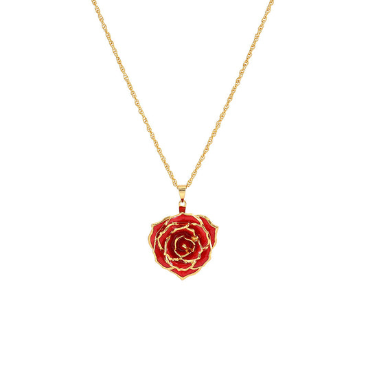 Echte hanger ketting Roze